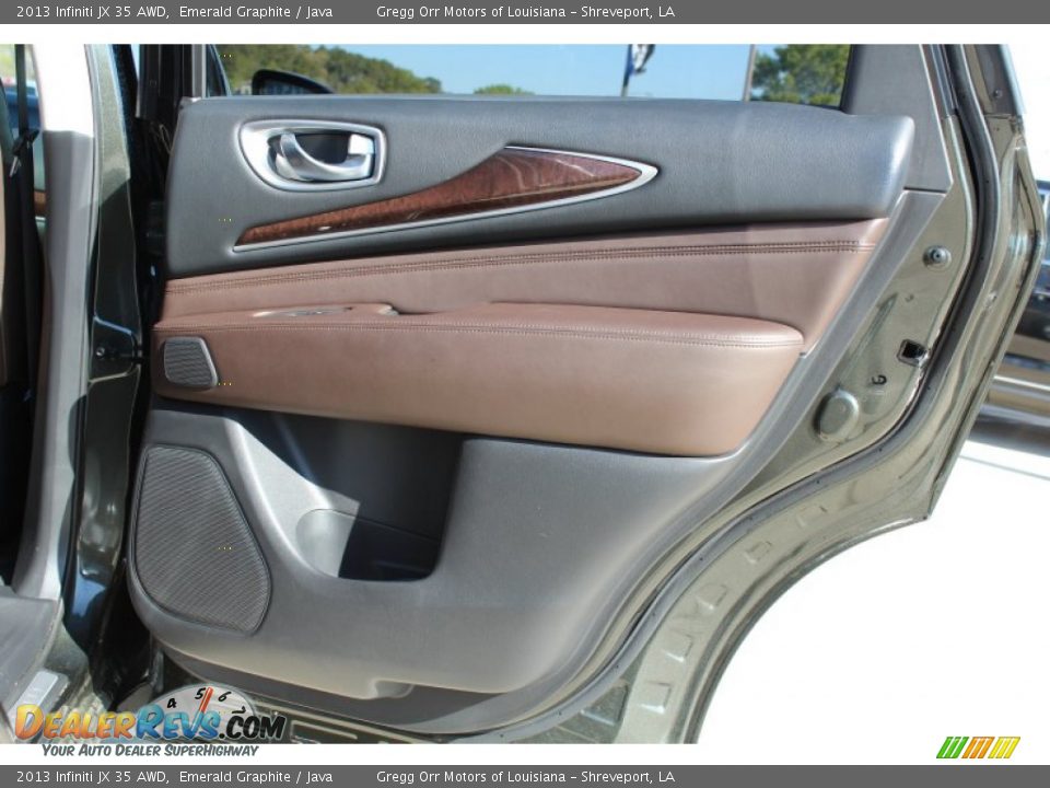 2013 Infiniti JX 35 AWD Emerald Graphite / Java Photo #21