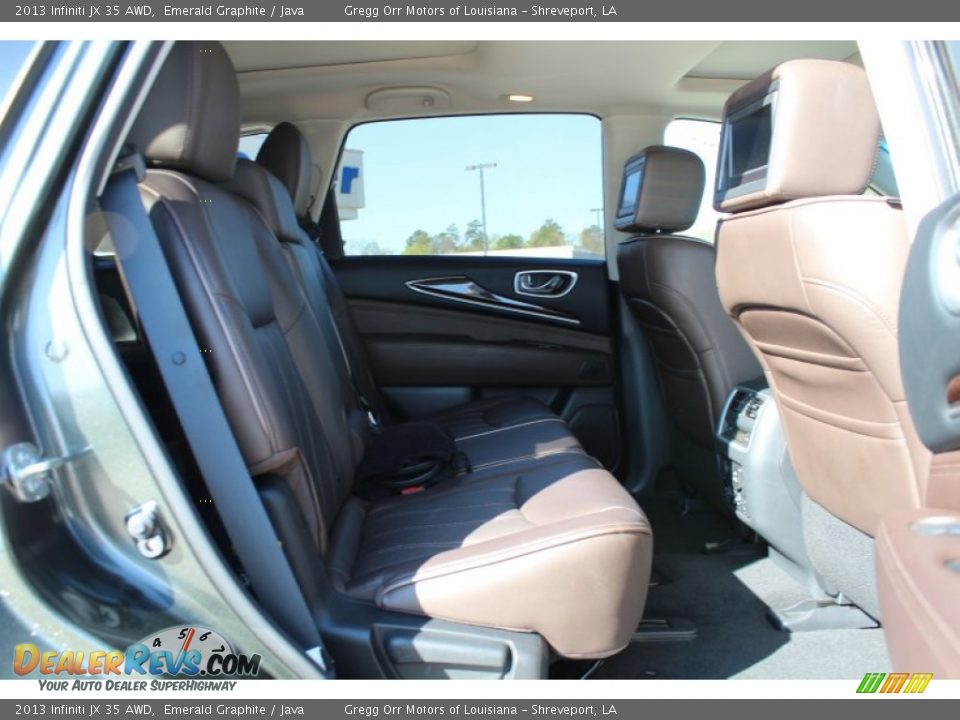2013 Infiniti JX 35 AWD Emerald Graphite / Java Photo #22