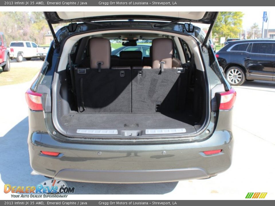 2013 Infiniti JX 35 AWD Emerald Graphite / Java Photo #24