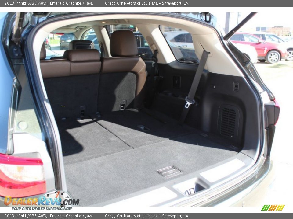 2013 Infiniti JX 35 AWD Emerald Graphite / Java Photo #26
