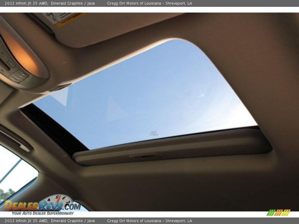 2013 Infiniti JX 35 AWD Emerald Graphite / Java Photo #27