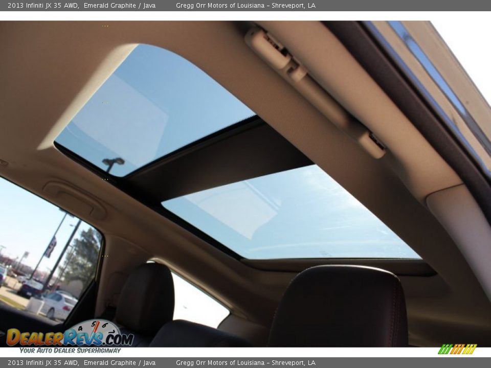 2013 Infiniti JX 35 AWD Emerald Graphite / Java Photo #28