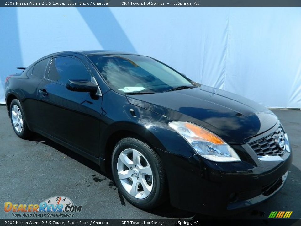 2009 Nissan Altima 2.5 S Coupe Super Black / Charcoal Photo #1