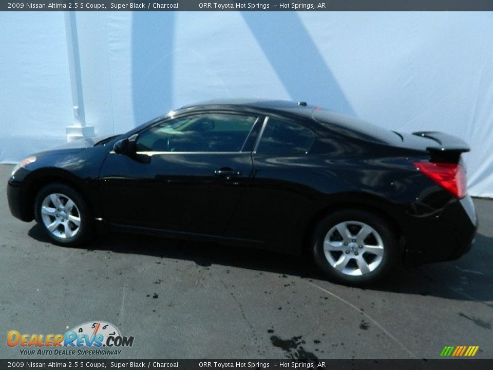 2009 Nissan Altima 2.5 S Coupe Super Black / Charcoal Photo #4