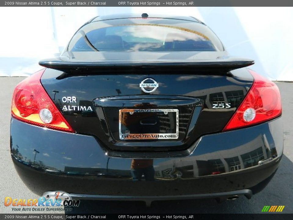 2009 Nissan Altima 2.5 S Coupe Super Black / Charcoal Photo #5