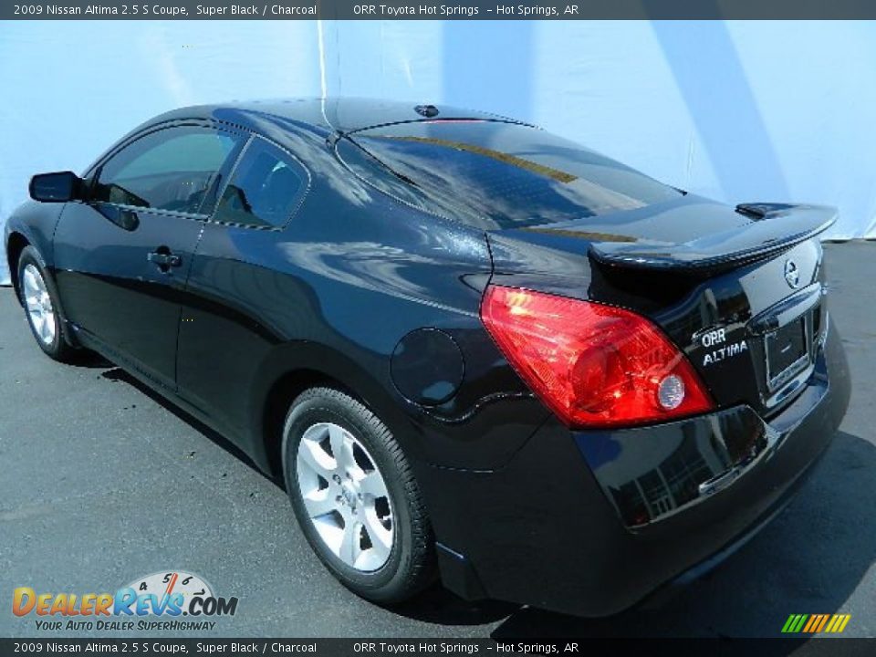 2009 Nissan Altima 2.5 S Coupe Super Black / Charcoal Photo #6