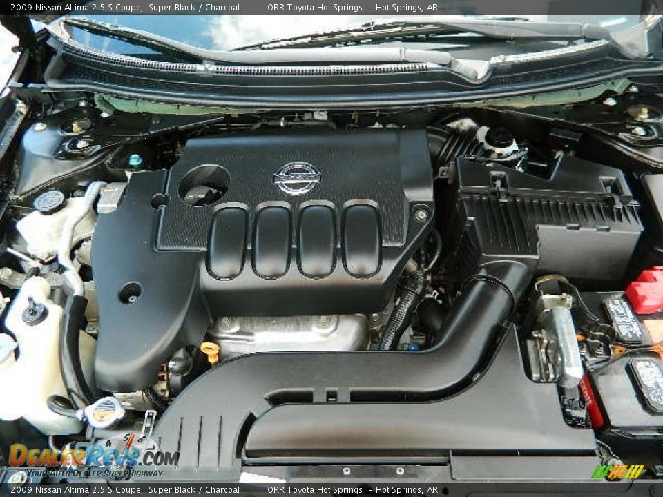 2009 Nissan Altima 2.5 S Coupe Super Black / Charcoal Photo #7