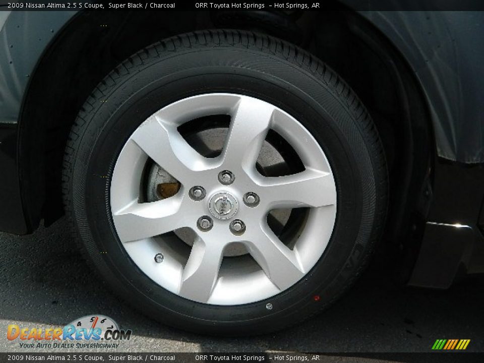 2009 Nissan Altima 2.5 S Coupe Super Black / Charcoal Photo #8