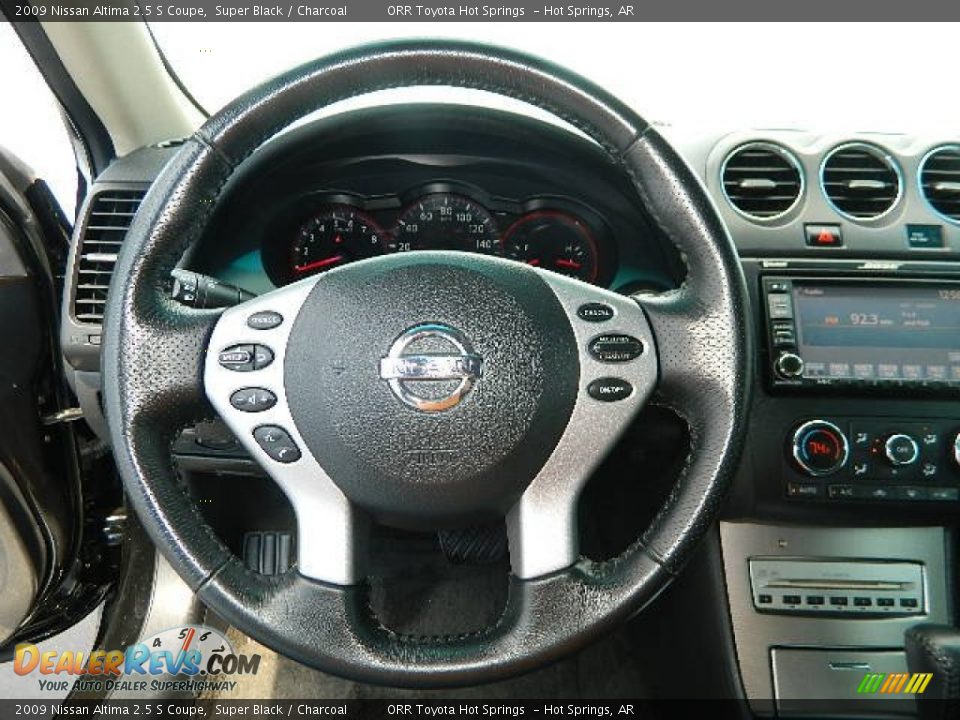 2009 Nissan Altima 2.5 S Coupe Super Black / Charcoal Photo #9