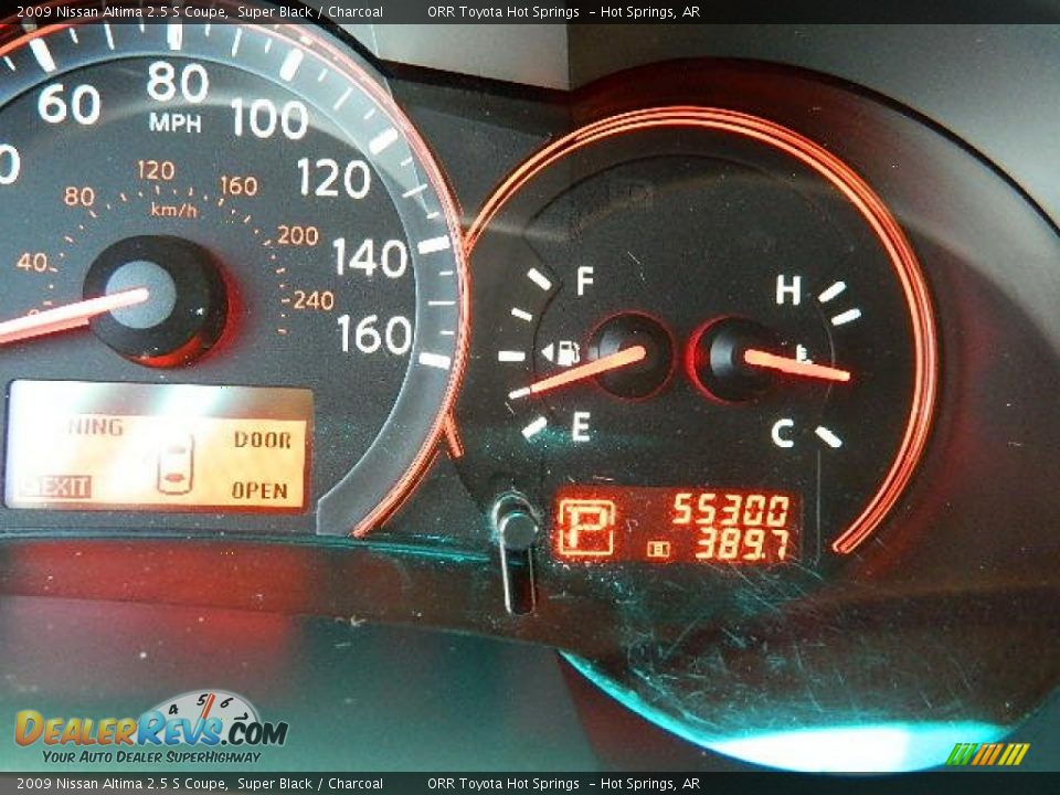 2009 Nissan Altima 2.5 S Coupe Super Black / Charcoal Photo #10