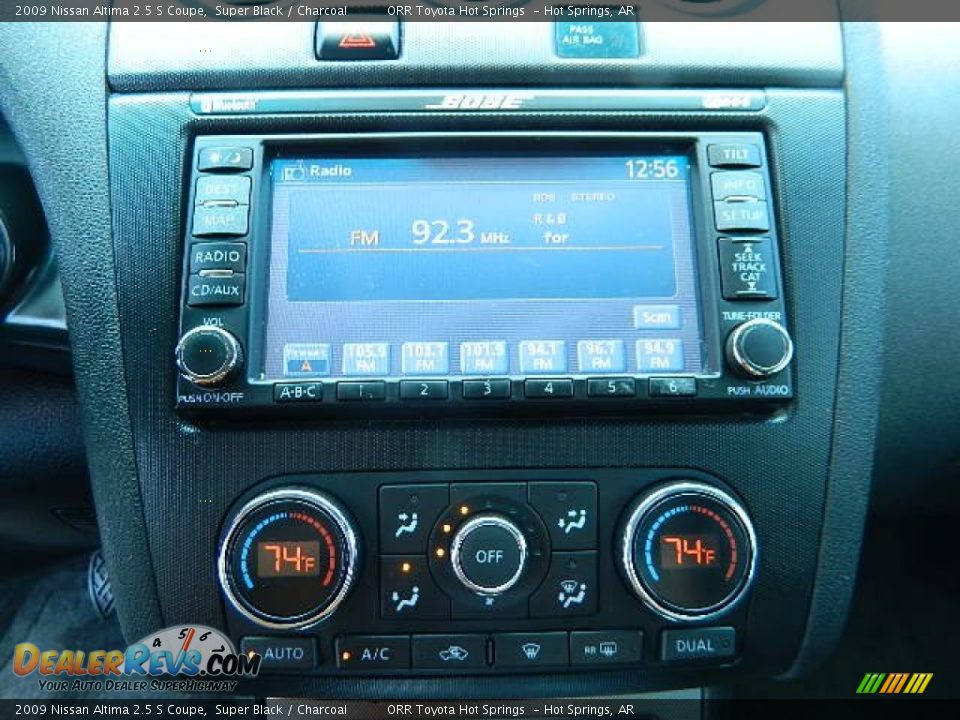 2009 Nissan Altima 2.5 S Coupe Super Black / Charcoal Photo #12