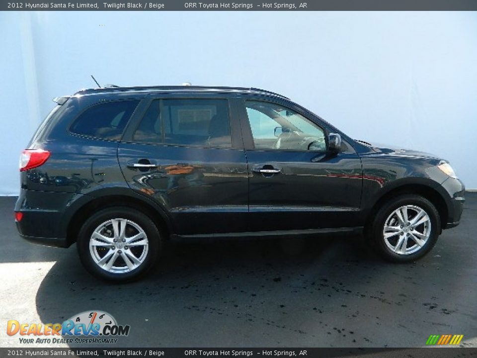 2012 Hyundai Santa Fe Limited Twilight Black / Beige Photo #2