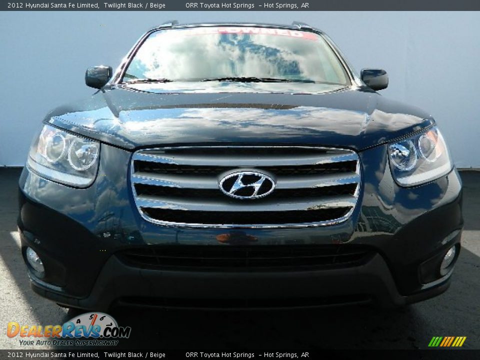 2012 Hyundai Santa Fe Limited Twilight Black / Beige Photo #3