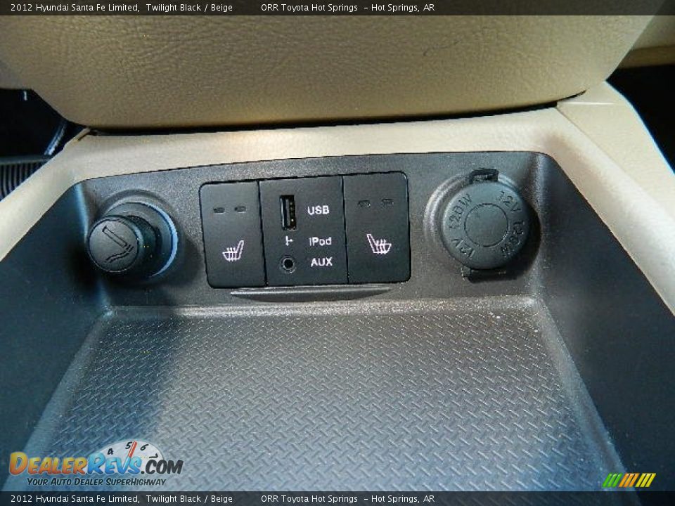 2012 Hyundai Santa Fe Limited Twilight Black / Beige Photo #13