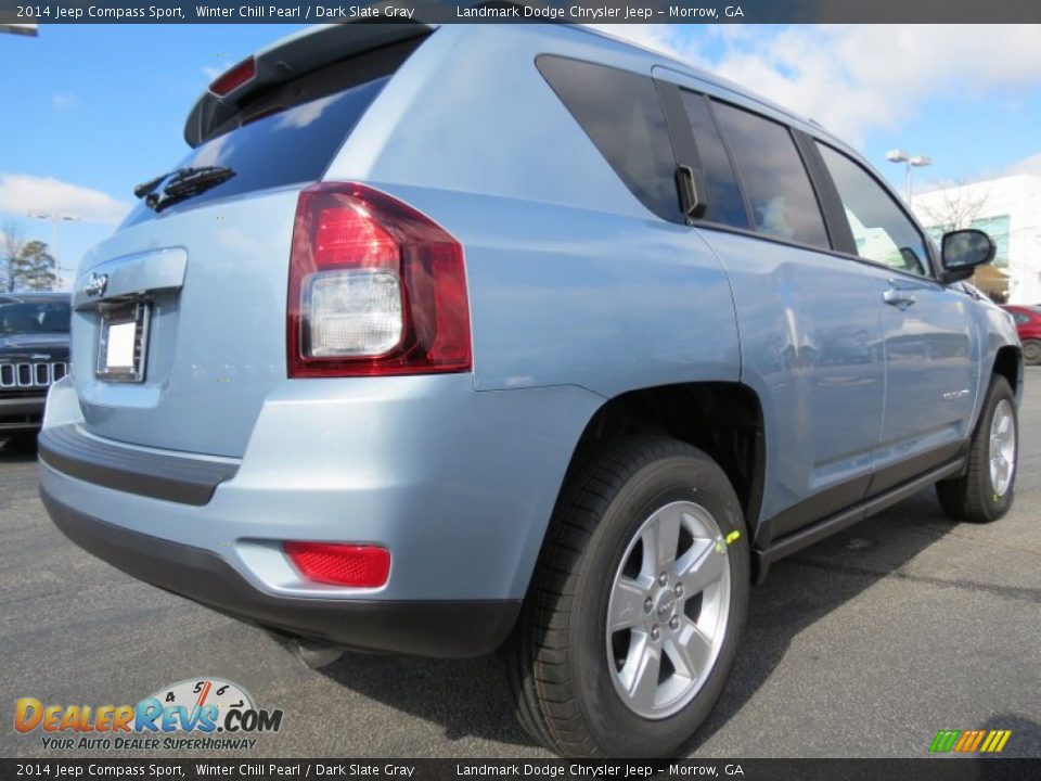 2014 Jeep Compass Sport Winter Chill Pearl / Dark Slate Gray Photo #3