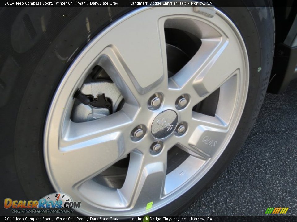 2014 Jeep Compass Sport Winter Chill Pearl / Dark Slate Gray Photo #5