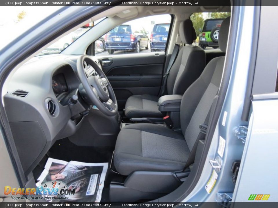 Dark Slate Gray Interior - 2014 Jeep Compass Sport Photo #6