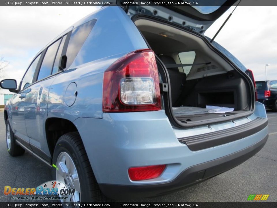 2014 Jeep Compass Sport Winter Chill Pearl / Dark Slate Gray Photo #8