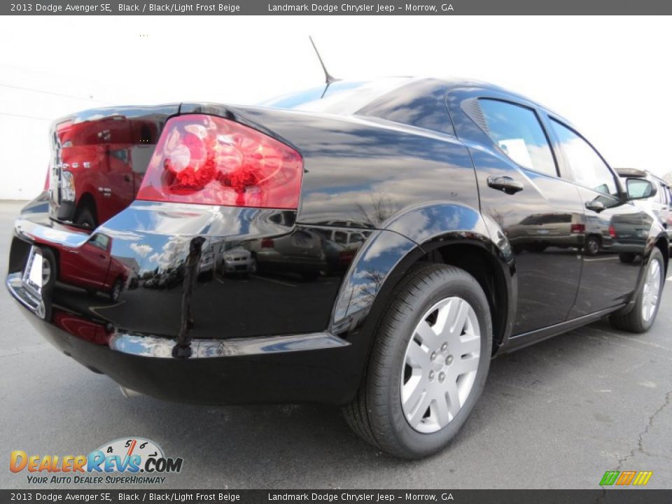 2013 Dodge Avenger SE Black / Black/Light Frost Beige Photo #3