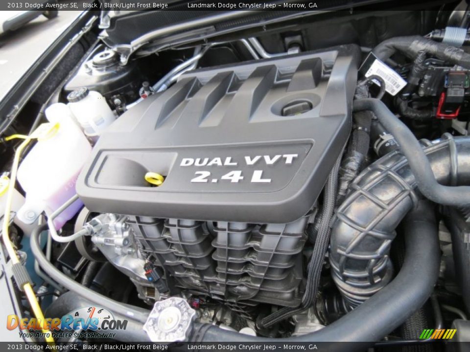 2013 Dodge Avenger SE Black / Black/Light Frost Beige Photo #9