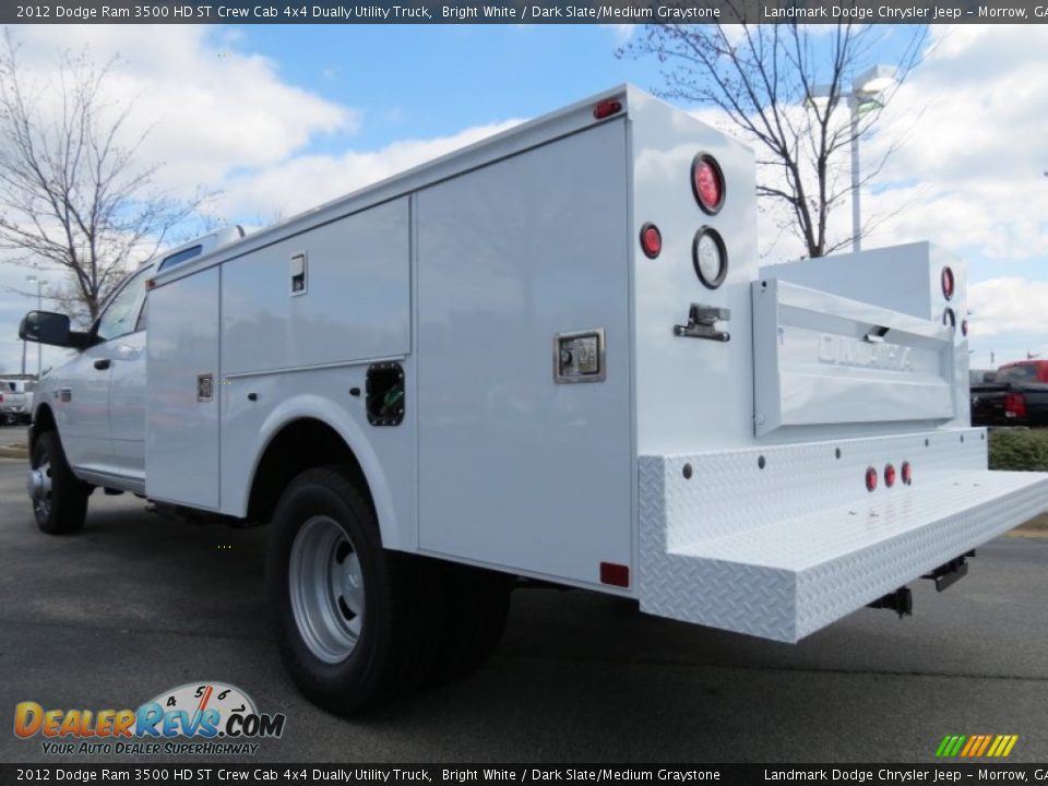 2012 Dodge Ram 3500 HD ST Crew Cab 4x4 Dually Utility Truck Bright White / Dark Slate/Medium Graystone Photo #2