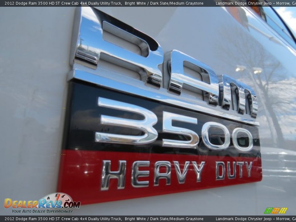 2012 Dodge Ram 3500 HD ST Crew Cab 4x4 Dually Utility Truck Bright White / Dark Slate/Medium Graystone Photo #6