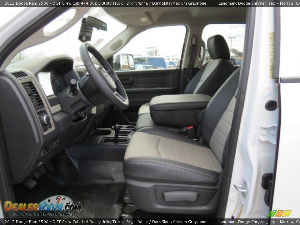 2012 Dodge Ram 3500 HD ST Crew Cab 4x4 Dually Utility Truck Bright White / Dark Slate/Medium Graystone Photo #7