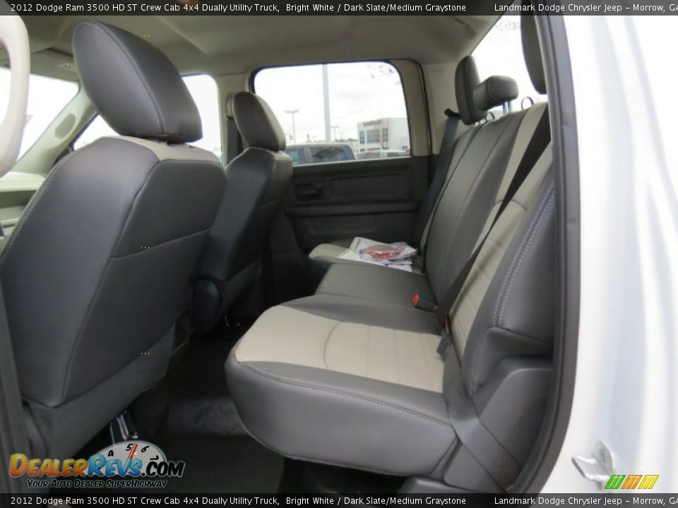 2012 Dodge Ram 3500 HD ST Crew Cab 4x4 Dually Utility Truck Bright White / Dark Slate/Medium Graystone Photo #8