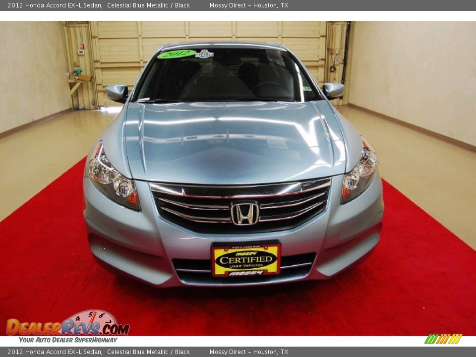 2012 Honda Accord EX-L Sedan Celestial Blue Metallic / Black Photo #2