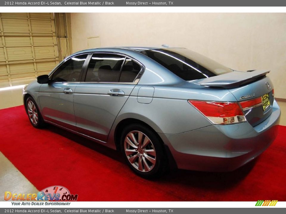 2012 Honda Accord EX-L Sedan Celestial Blue Metallic / Black Photo #4