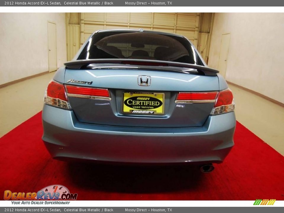 2012 Honda Accord EX-L Sedan Celestial Blue Metallic / Black Photo #5