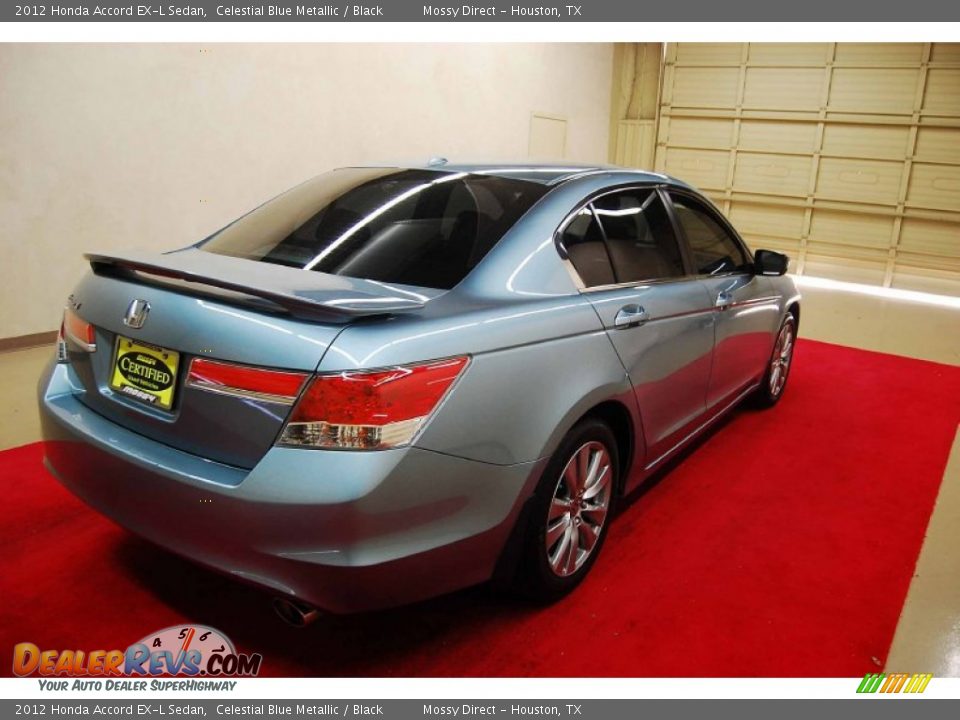 2012 Honda Accord EX-L Sedan Celestial Blue Metallic / Black Photo #6