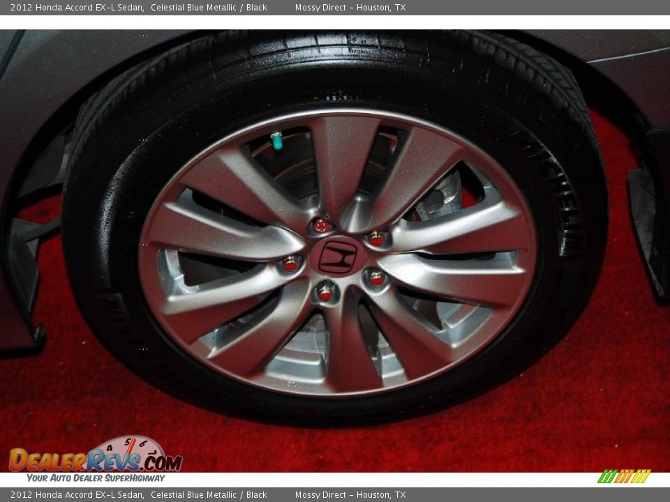 2012 Honda Accord EX-L Sedan Celestial Blue Metallic / Black Photo #8