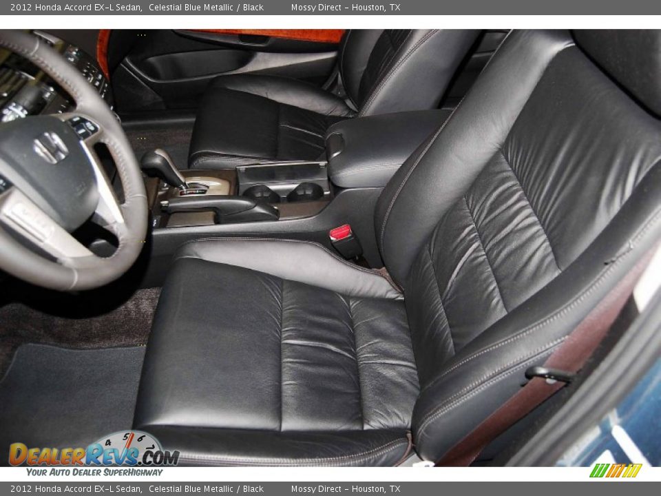 2012 Honda Accord EX-L Sedan Celestial Blue Metallic / Black Photo #10
