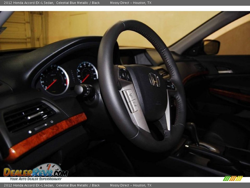 2012 Honda Accord EX-L Sedan Celestial Blue Metallic / Black Photo #11