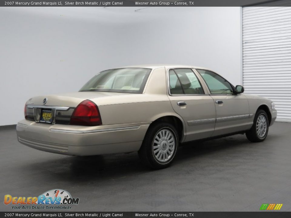 2007 Mercury Grand Marquis LS Silver Birch Metallic / Light Camel Photo #5