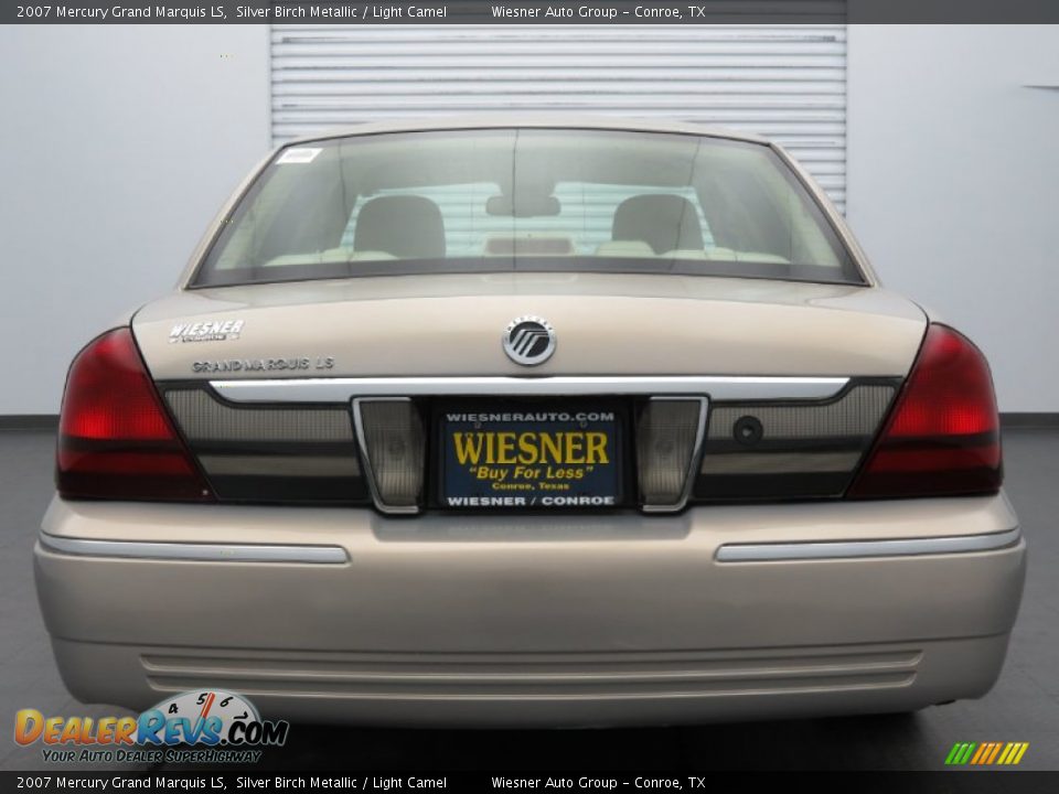2007 Mercury Grand Marquis LS Silver Birch Metallic / Light Camel Photo #6