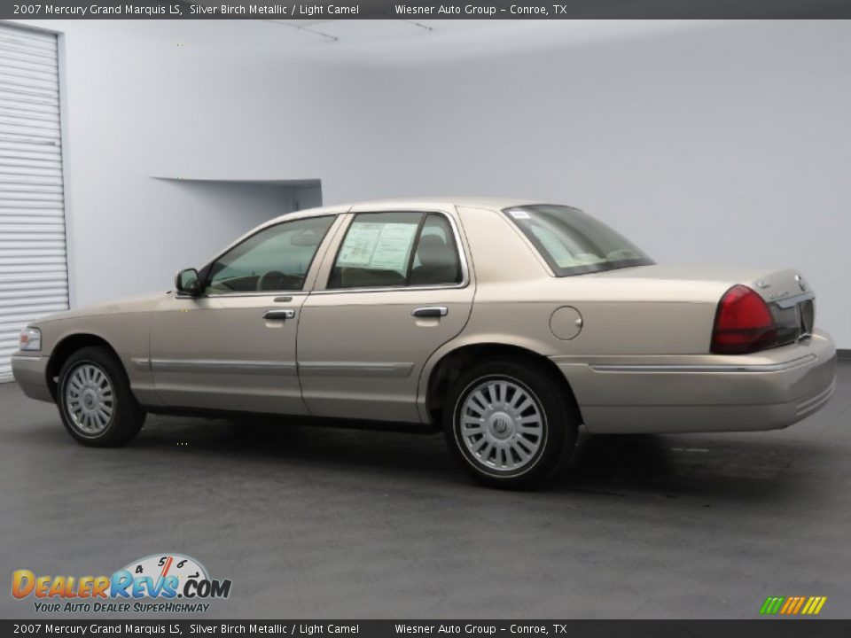 2007 Mercury Grand Marquis LS Silver Birch Metallic / Light Camel Photo #7
