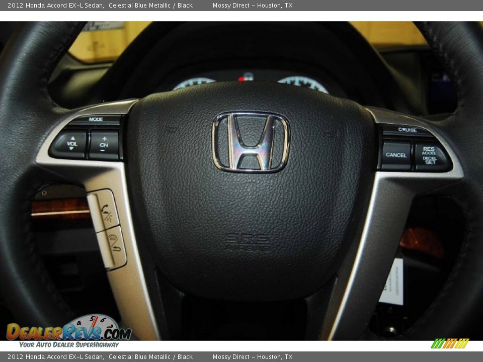 2012 Honda Accord EX-L Sedan Celestial Blue Metallic / Black Photo #24