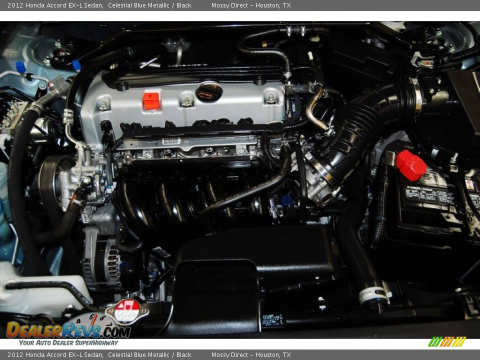 2012 Honda Accord EX-L Sedan Celestial Blue Metallic / Black Photo #26