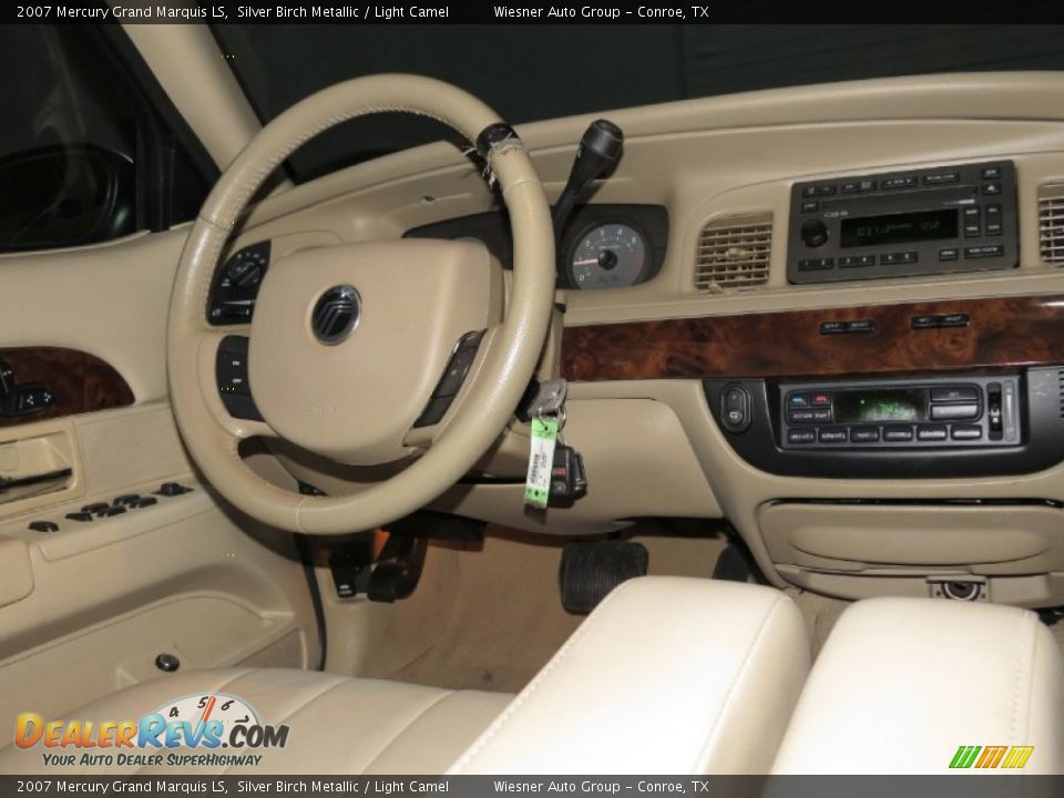 2007 Mercury Grand Marquis LS Silver Birch Metallic / Light Camel Photo #18