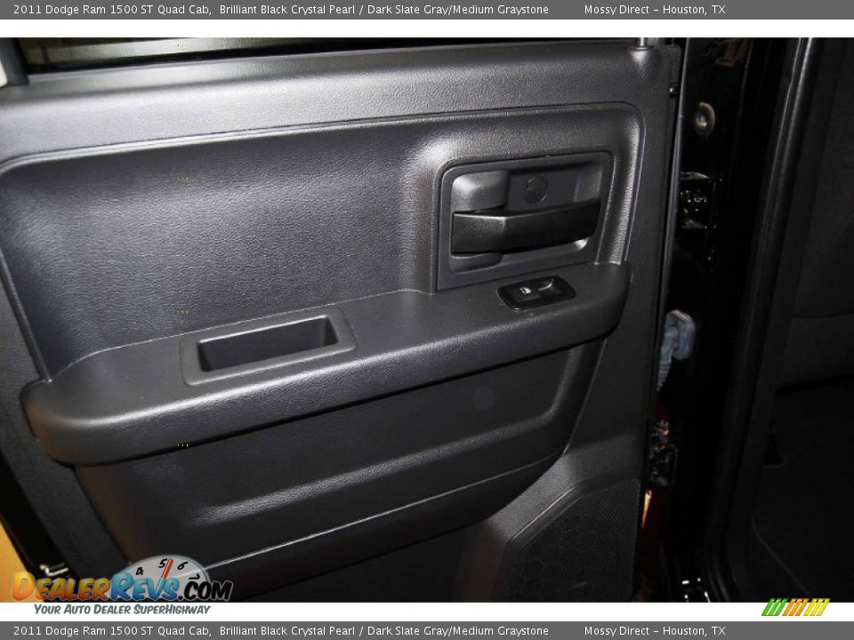 2011 Dodge Ram 1500 ST Quad Cab Brilliant Black Crystal Pearl / Dark Slate Gray/Medium Graystone Photo #13