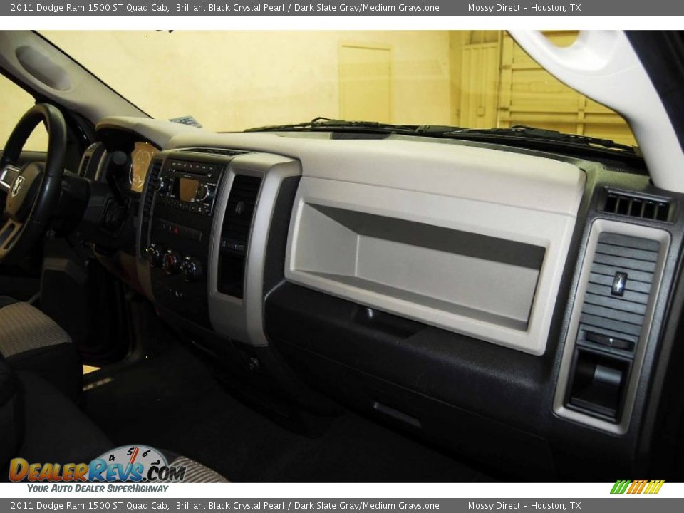 2011 Dodge Ram 1500 ST Quad Cab Brilliant Black Crystal Pearl / Dark Slate Gray/Medium Graystone Photo #19