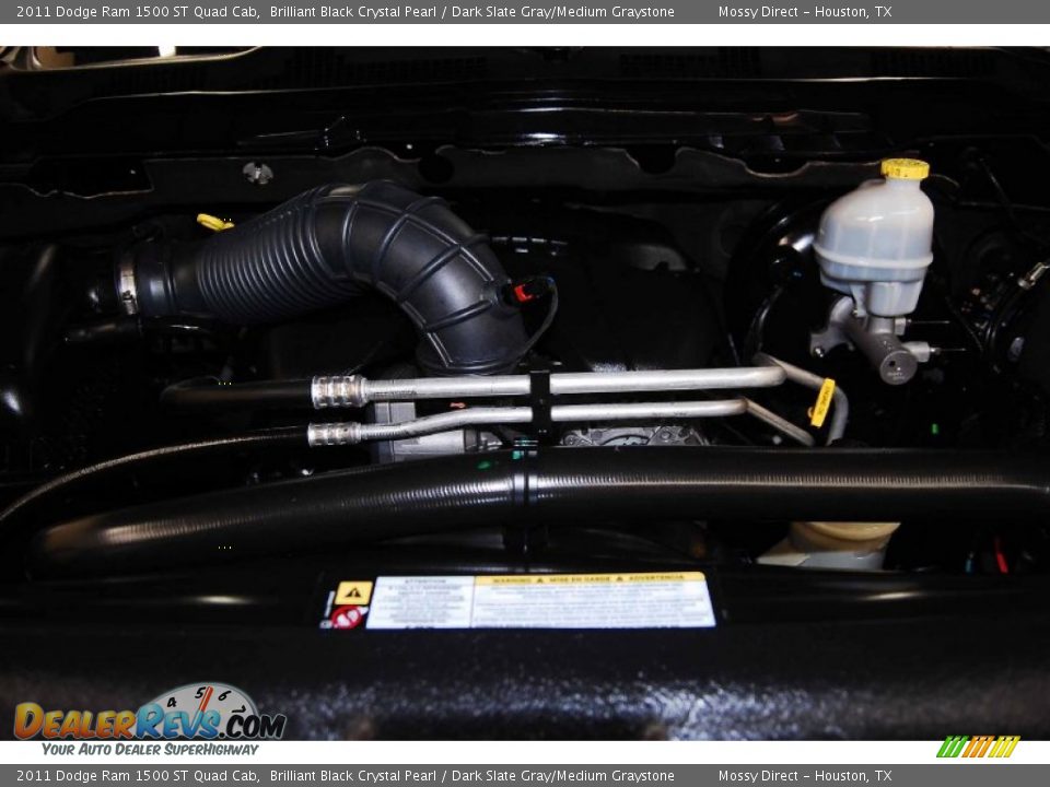 2011 Dodge Ram 1500 ST Quad Cab Brilliant Black Crystal Pearl / Dark Slate Gray/Medium Graystone Photo #23
