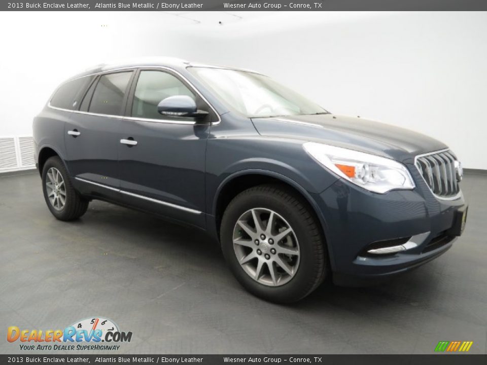 2013 Buick Enclave Leather Atlantis Blue Metallic / Ebony Leather Photo #3