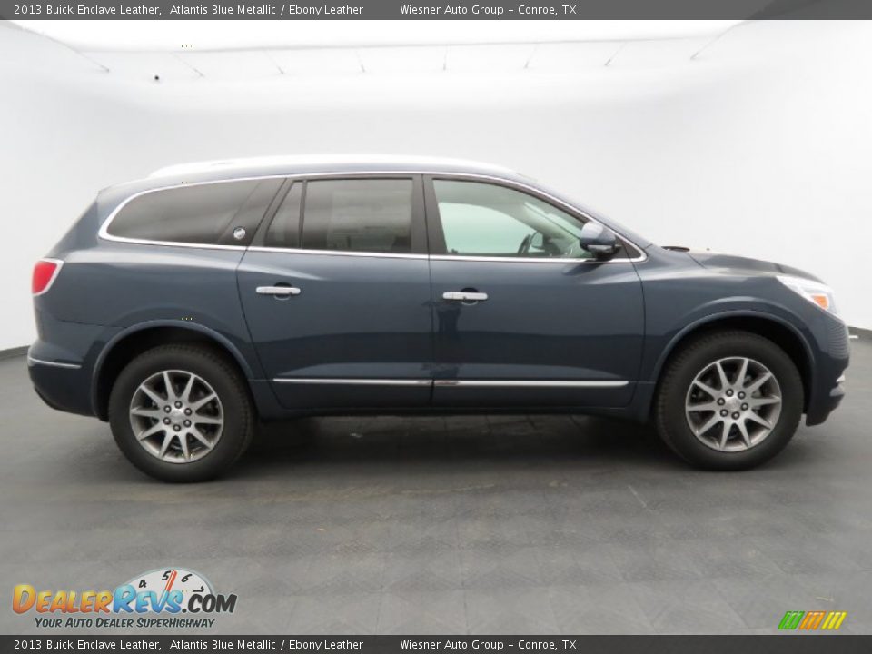 2013 Buick Enclave Leather Atlantis Blue Metallic / Ebony Leather Photo #4
