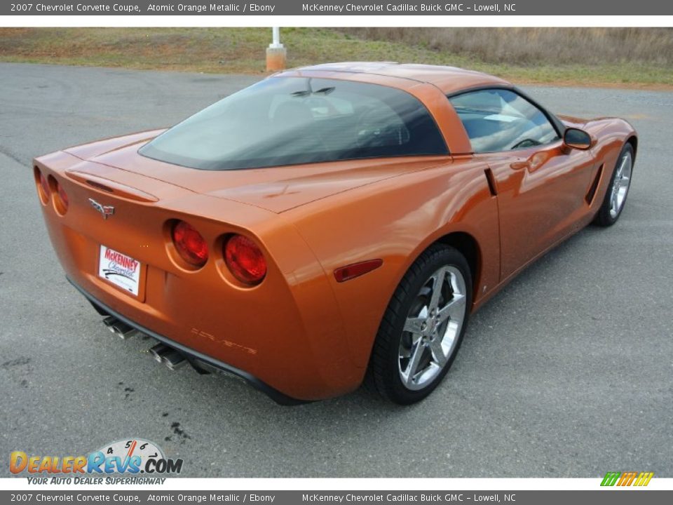 2007 Chevrolet Corvette Coupe Atomic Orange Metallic / Ebony Photo #5