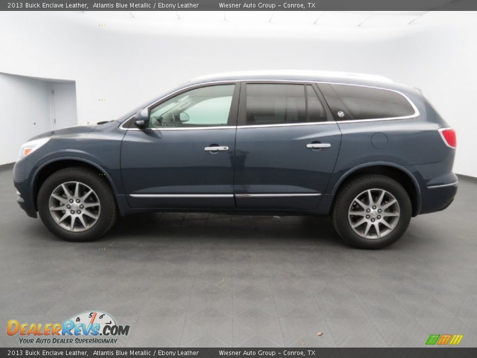 2013 Buick Enclave Leather Atlantis Blue Metallic / Ebony Leather Photo #8