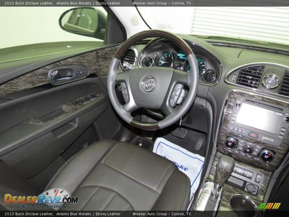 2013 Buick Enclave Leather Atlantis Blue Metallic / Ebony Leather Photo #10
