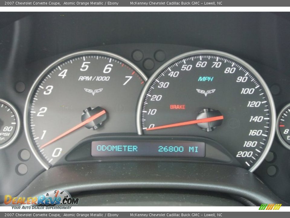 2007 Chevrolet Corvette Coupe Atomic Orange Metallic / Ebony Photo #21